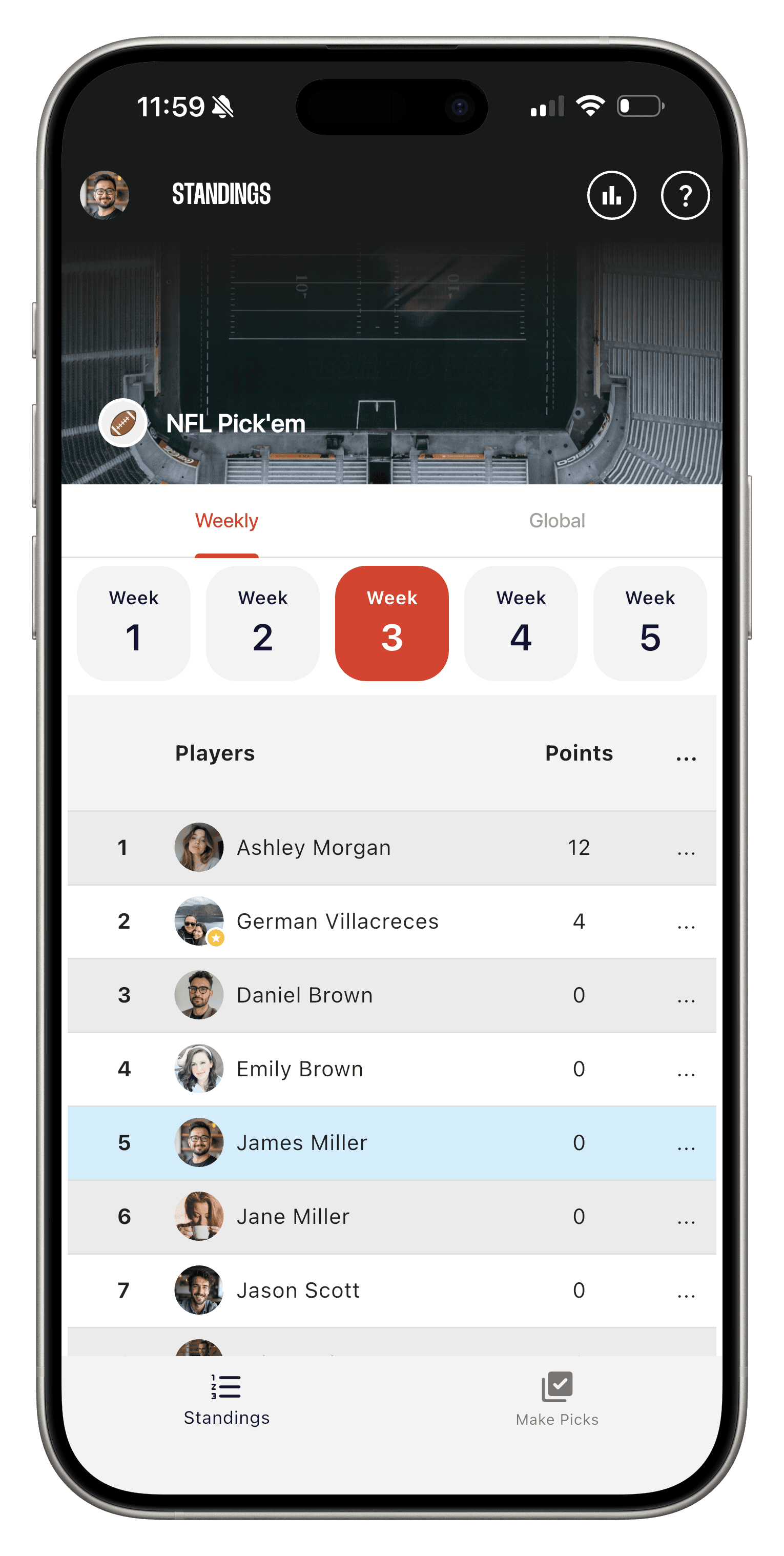 Pickster NFL app