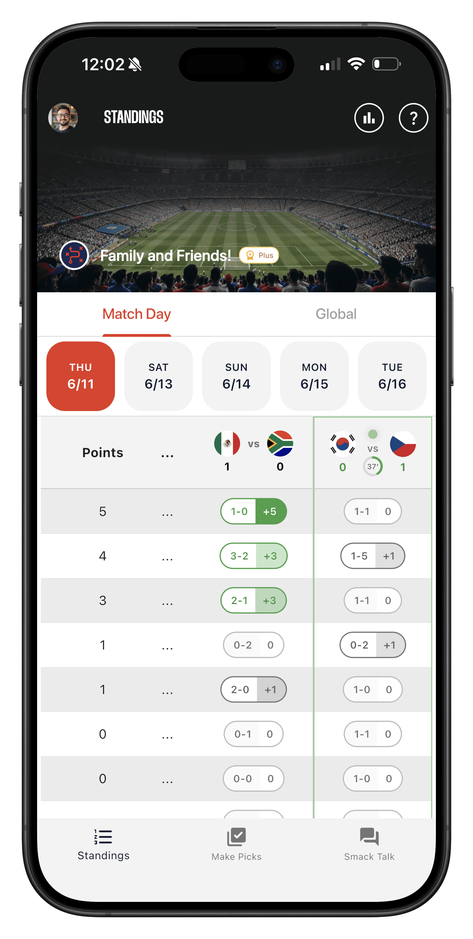 Pickster World Cup app